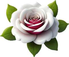 AI generated Beautiful rose Illustration 3d png