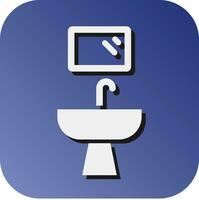 Bathroom Vector Glyph Gradient Background Icon For Personal And Commercial Use.