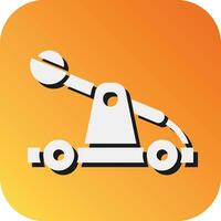Catapult Vector Glyph Gradient Background Icon For Personal And Commercial Use.