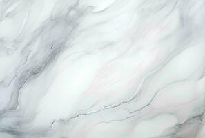 AI generated Marbled white abstract background. Liquid marble ink pattern. abstract white paint mixing in water photo