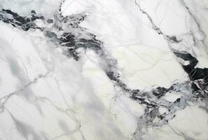 AI generated Marbled white abstract background. Liquid marble ink pattern. abstract white paint mixing in water photo