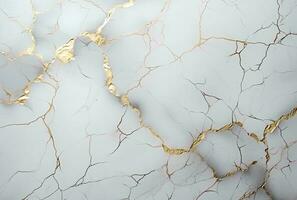 AI generated Marbled white abstract background. Liquid marble ink pattern. abstract white paint mixing in water photo