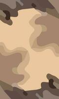 Aesthetic abstract art with a combination of shapes and brown colors. Suitable for background and poster vector