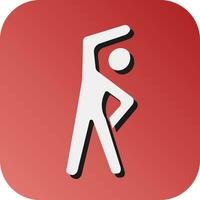 Exercise Vector Glyph Gradient Background Icon For Personal And Commercial Use.