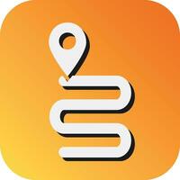 Tracking Vector Glyph Gradient Background Icon For Personal And Commercial Use.