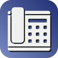 Telephone Vector Glyph Gradient Background Icon For Personal And Commercial Use.
