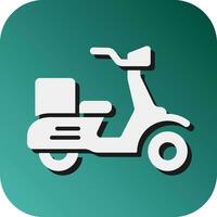 Scooter Vector Glyph Gradient Background Icon For Personal And Commercial Use.