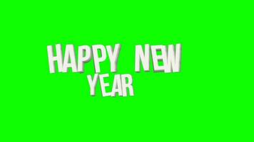 Happy New Year animation video