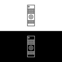 Remote icon. Thin linear remote outline icon isolated on white background. Line vector sign, symbol for web and mobile