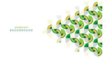 Simple shape colorful geometric background vector
