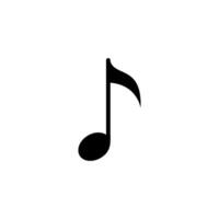 simple icon of musical notes vector