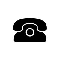 black phone and contacts icon vector