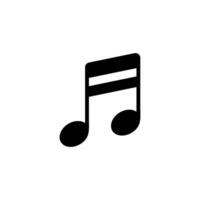 simple icon of musical notes vector