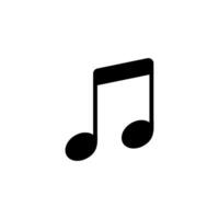 simple icon of musical notes vector