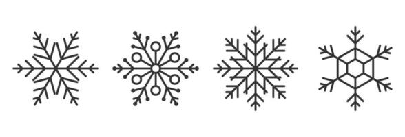snow icon for christmas and new year in winter vector