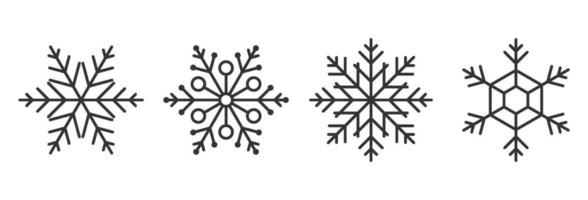 nieve icono para Navidad y nuevo año en invierno vector