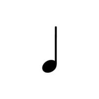 simple icon of musical notes vector