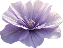 AI generated purple lavender flower transparent background png