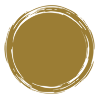 Zen Circle Icon Symbol on the Gold Color. Zen Illustration for Logo, Art Frame, Art Illustration, Website or Graphic Design Element. Format PNG