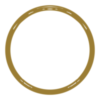 Zen Circle Icon Symbol on the Gold Color. Zen Illustration for Logo, Art Frame, Art Illustration, Website or Graphic Design Element. Format PNG