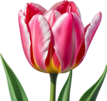 AI generated a  tulip flower png