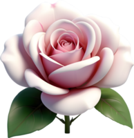 AI generated rose on transparent background png