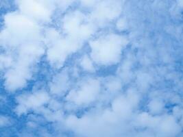 Blue sky with white cloud for nature background photo