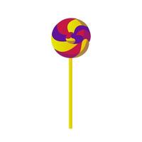 Candy on a stick. Lollipop on a white background. Vector. vector