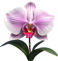 ai genererad orkide blomma ClipArt png