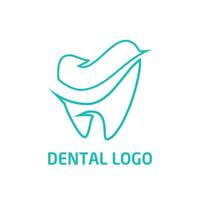 dental clínica logo, dentista logo, diente resumen logo diseño vector modelo