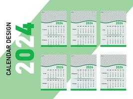 Free Simple wall And Desk Calendar Design Template. vector