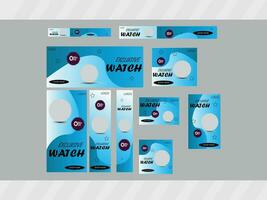 Minimal Web Banner Design Template. vector