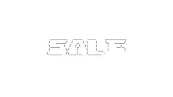 Sale ascii animation loop on white background. Ascii code art symbols typewriter in and out effect with looped motion. video