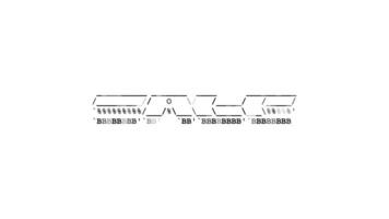 Sale ascii animation loop on white background. Ascii code art symbols typewriter in and out effect with looped motion. video