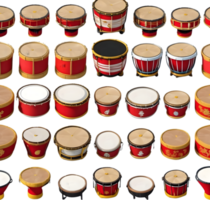 AI generated chinese drums for new year celebration png
