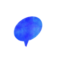 Watercolor speech bubble png