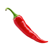 ai généré rouge chaud le Chili poivre isolé sur transparent Contexte png