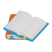 Book with Bookmark. 3D render. png