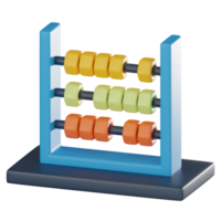 3d kulram framställa för matematisk utbildning och retro vibrafon. 3d framställa png