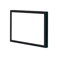 Wooden picture frame, Black picture frame isolated transparency background, Photo frames mockup png