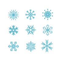 snöflinga vinter- silhuett png