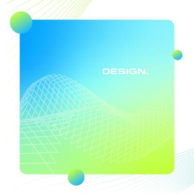 Colorful square gradient background. Social media template vector illustration.
