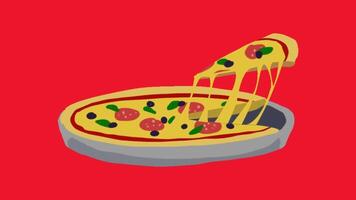 2d animato Pizza video