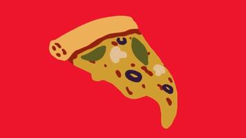 2d animated pizza video