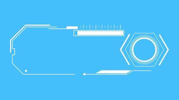 Sci-Fi niedriger Drittel hud Platz und Kreis video