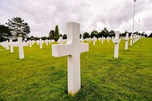 Cemetery view with crosses photo