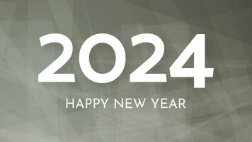 2024 Happy New Year on colorful background vector