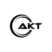 AKT Letter Logo Design, Inspiration for a Unique Identity. Modern Elegance and Creative Design. Watermark Your Success with the Striking this Logo. vector