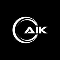 AIK Letter Logo Design, Inspiration for a Unique Identity. Modern Elegance and Creative Design. Watermark Your Success with the Striking this Logo. vector