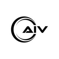 AIV Letter Logo Design, Inspiration for a Unique Identity. Modern Elegance and Creative Design. Watermark Your Success with the Striking this Logo. vector